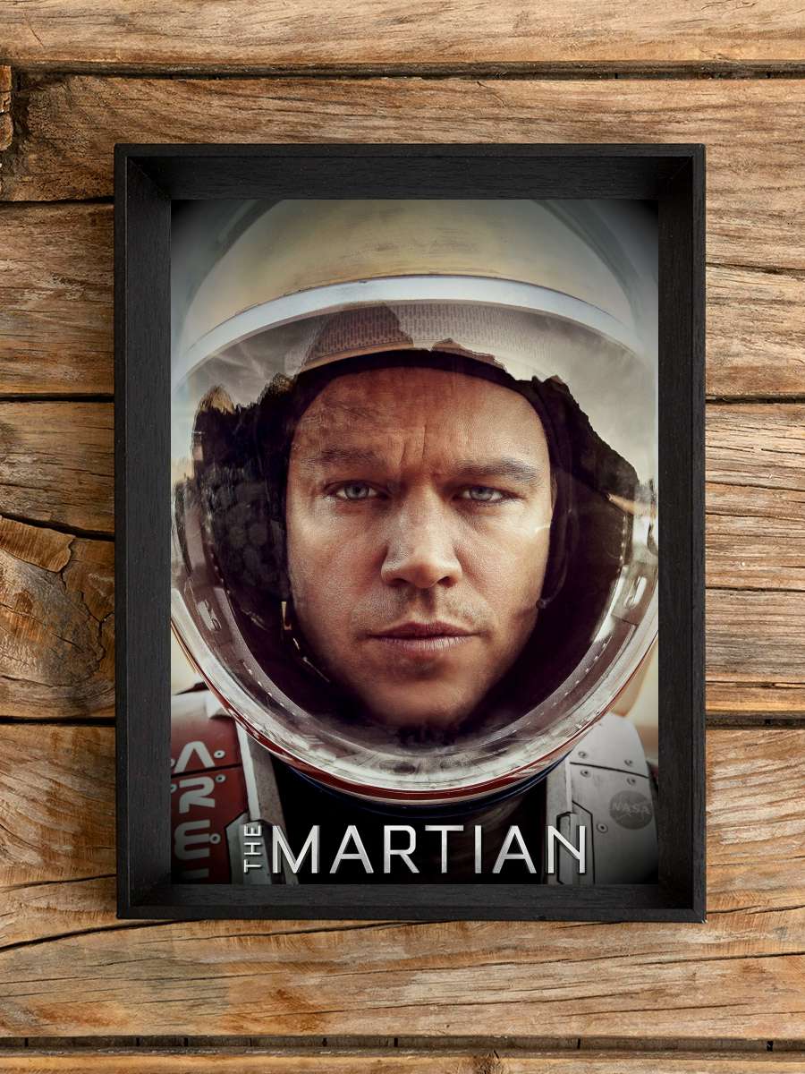 Marslı - The Martian Film Tablo Siyah Çerçeveli Film Poster Afiş Tablo