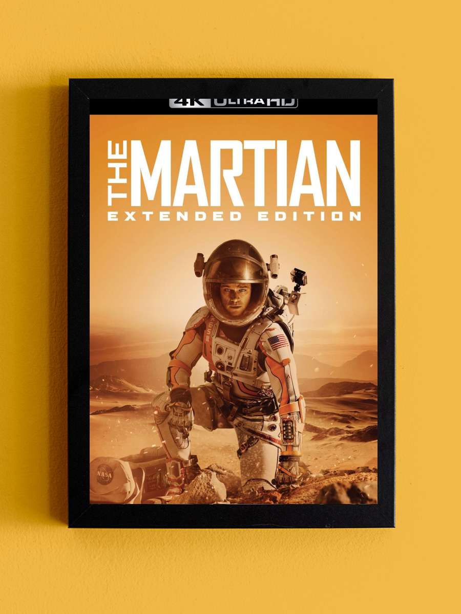 Marslı - The Martian Film Tablo Siyah Çerçeveli Film Poster Afiş Tablo