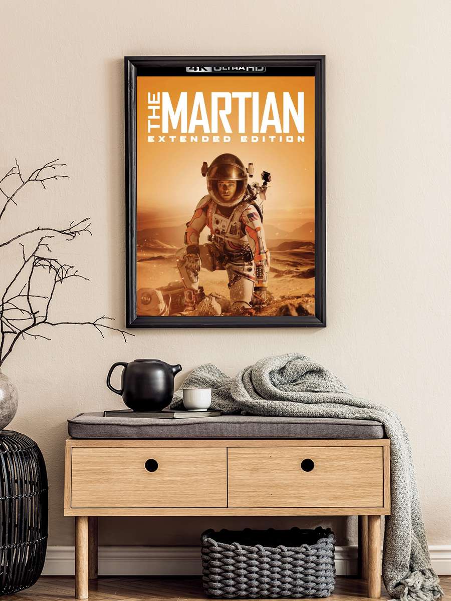 Marslı - The Martian Film Tablo Siyah Çerçeveli Film Poster Afiş Tablo