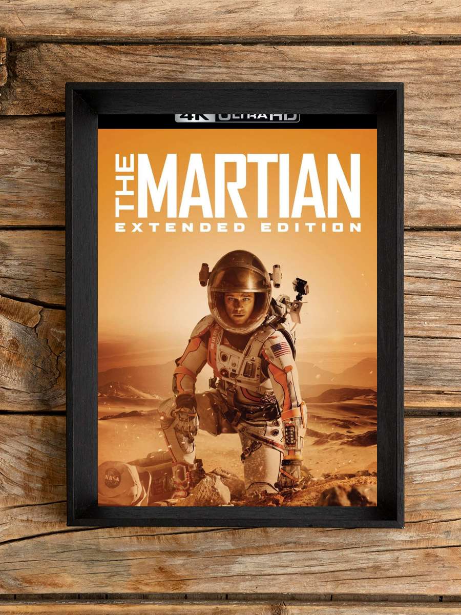 Marslı - The Martian Film Tablo Siyah Çerçeveli Film Poster Afiş Tablo