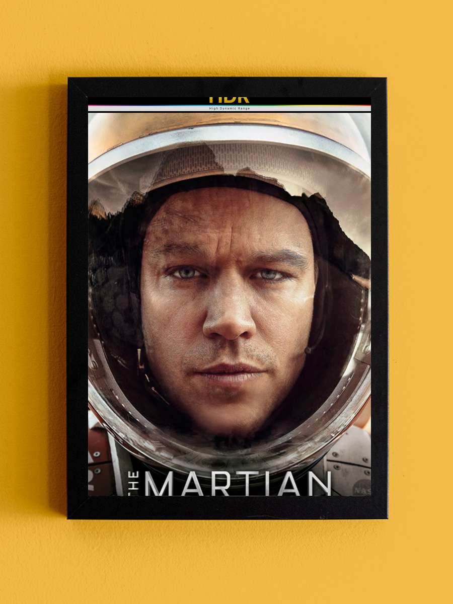 Marslı - The Martian Film Tablo Siyah Çerçeveli Film Poster Afiş Tablo