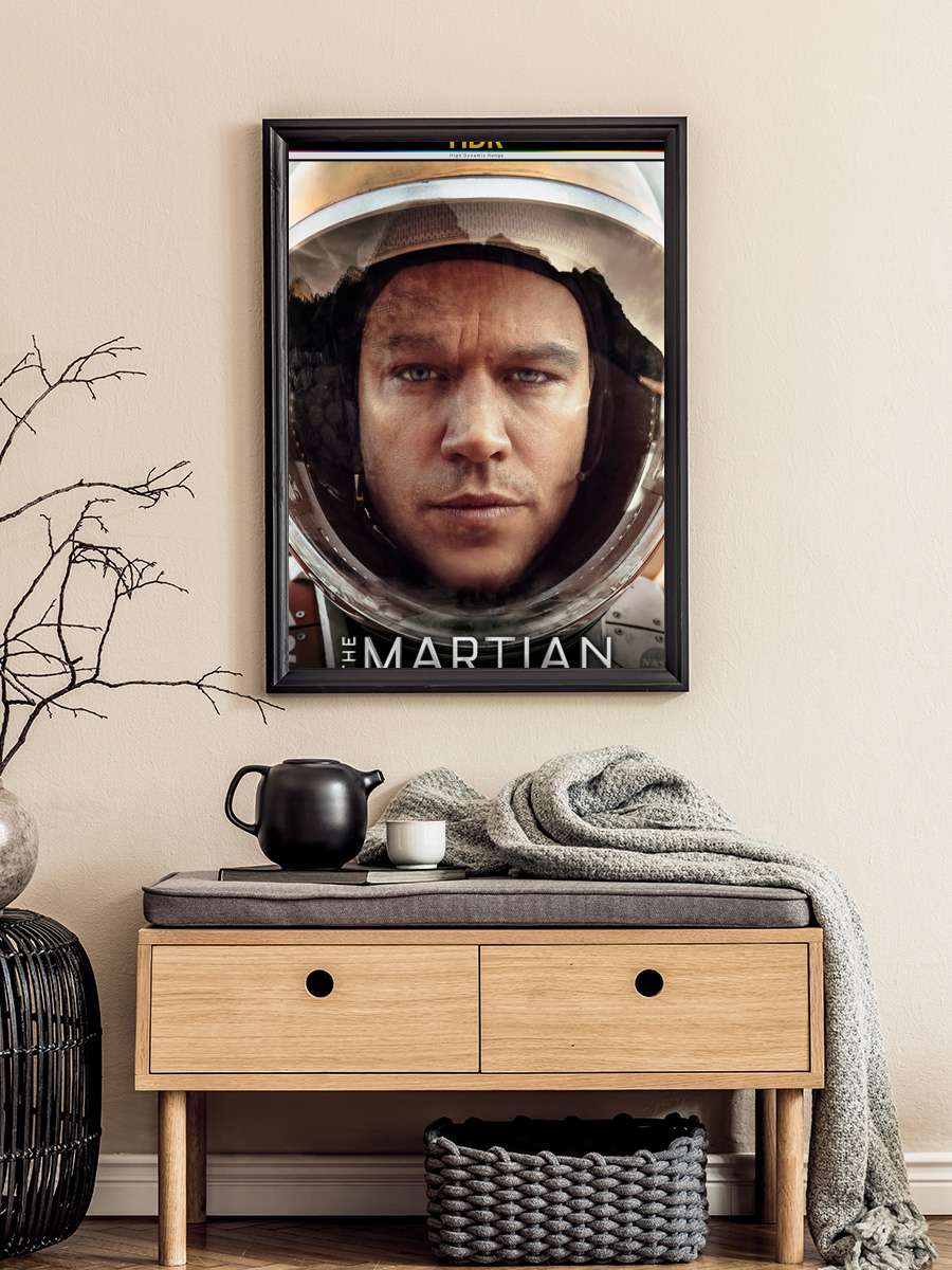 Marslı - The Martian Film Tablo Siyah Çerçeveli Film Poster Afiş Tablo