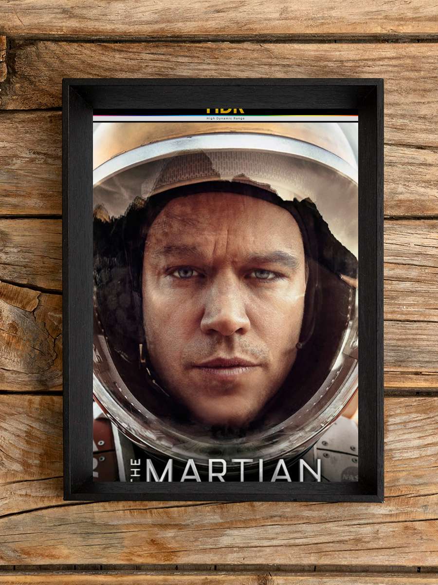 Marslı - The Martian Film Tablo Siyah Çerçeveli Film Poster Afiş Tablo