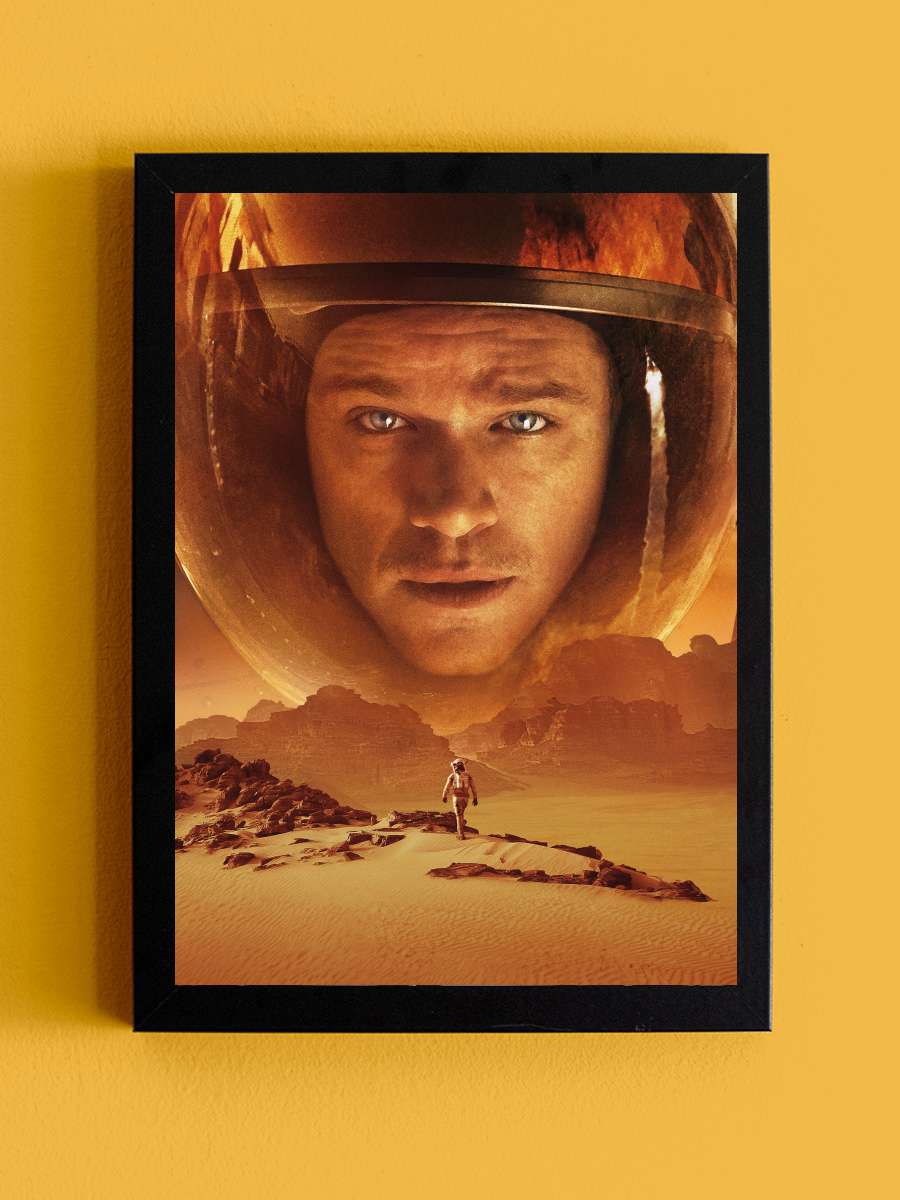 Marslı - The Martian Film Tablo Siyah Çerçeveli Film Poster Afiş Tablo