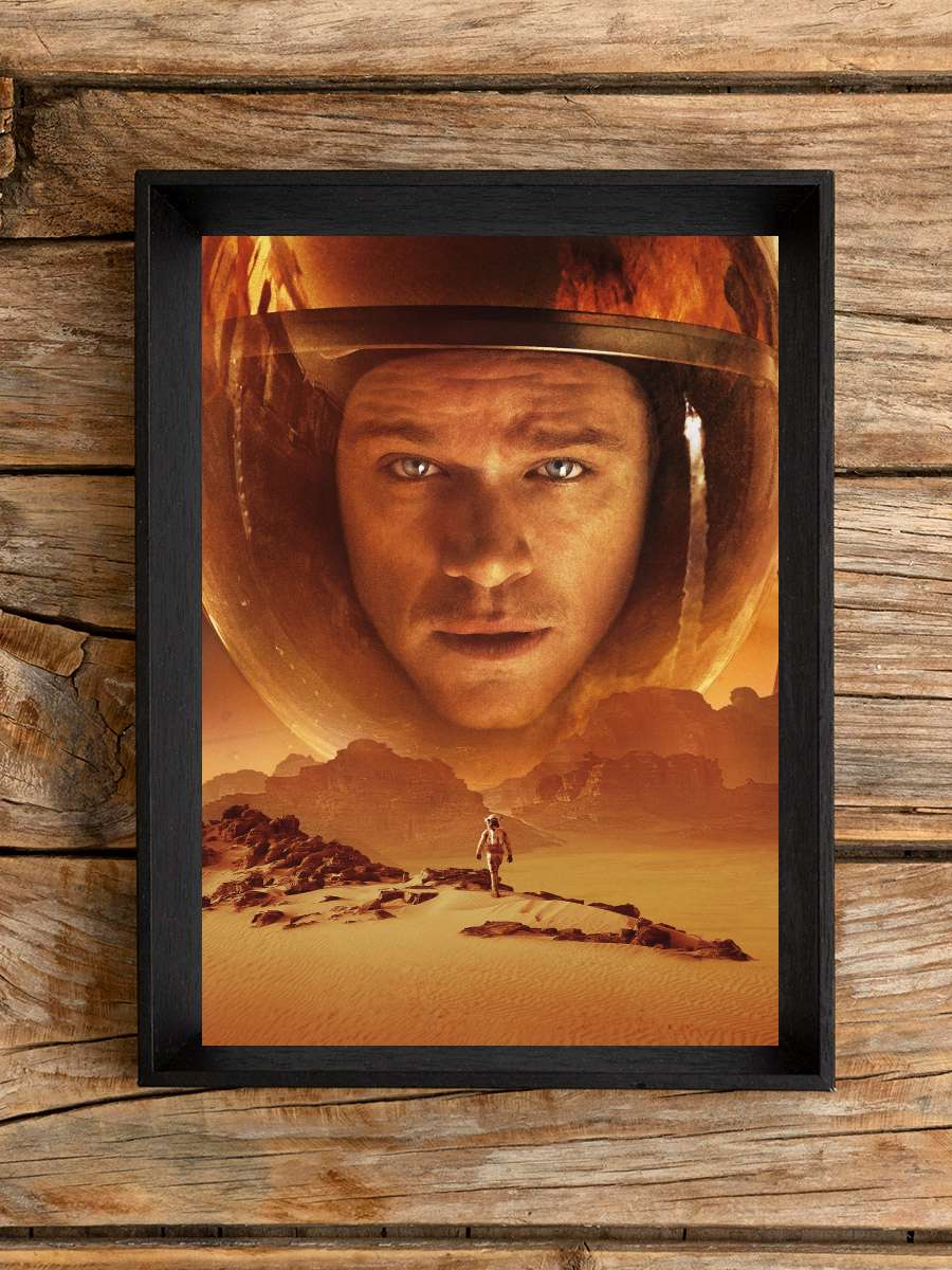 Marslı - The Martian Film Tablo Siyah Çerçeveli Film Poster Afiş Tablo