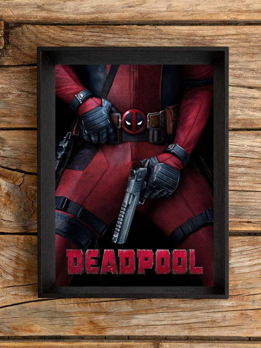 Deadpool Film Tablo Siyah Çerçeveli Film Poster Afiş Tablo