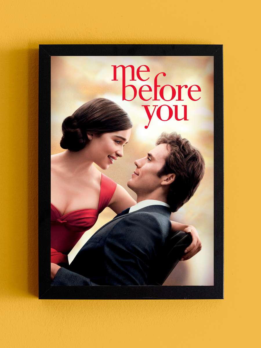 Senden Önce Ben - Me Before You Film Tablo Siyah Çerçeveli Film Poster Afiş Tablo