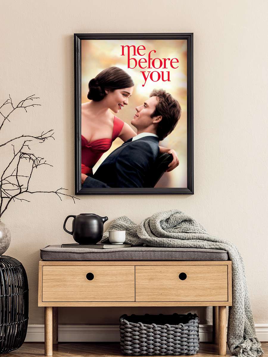 Senden Önce Ben - Me Before You Film Tablo Siyah Çerçeveli Film Poster Afiş Tablo