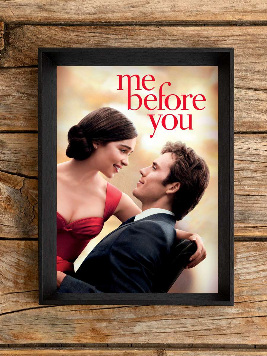 Senden Önce Ben - Me Before You Film Tablo Siyah Çerçeveli Film Poster Afiş Tablo