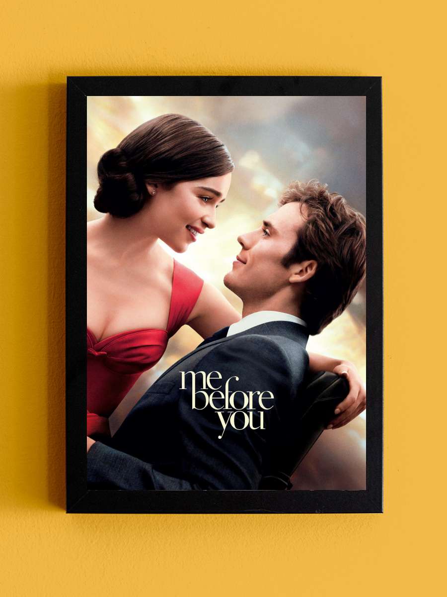 Senden Önce Ben - Me Before You Film Tablo Siyah Çerçeveli Film Poster Afiş Tablo