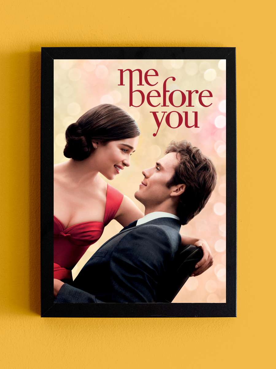 Senden Önce Ben - Me Before You Film Tablo Siyah Çerçeveli Film Poster Afiş Tablo