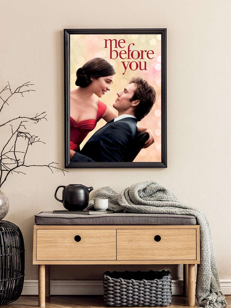 Senden Önce Ben - Me Before You Film Tablo Siyah Çerçeveli Film Poster Afiş Tablo