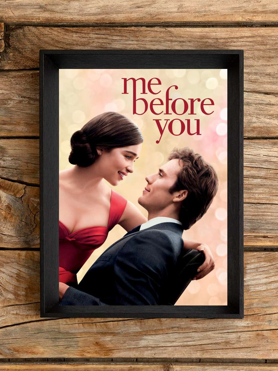 Senden Önce Ben - Me Before You Film Tablo Siyah Çerçeveli Film Poster Afiş Tablo