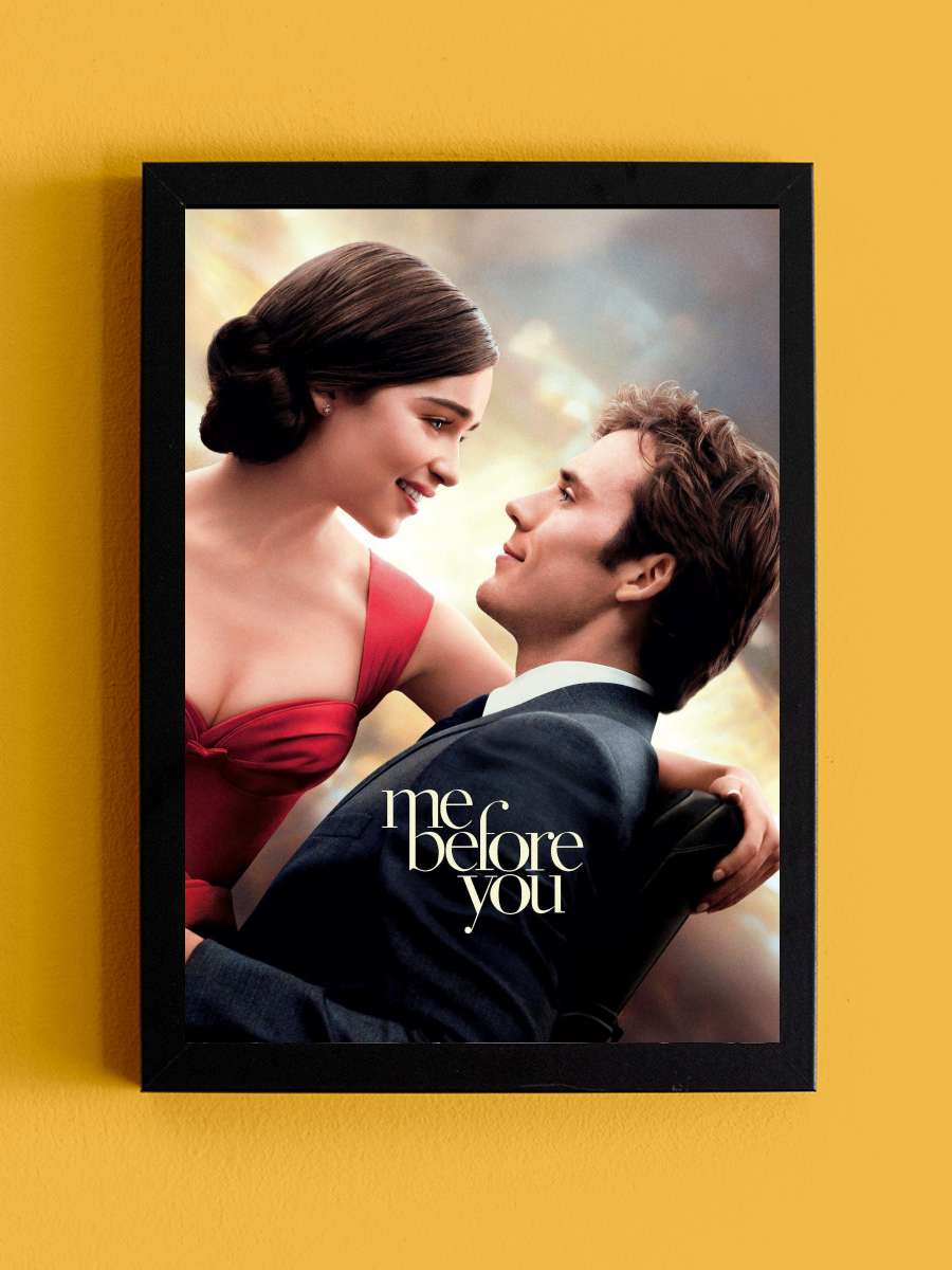 Senden Önce Ben - Me Before You Film Tablo Siyah Çerçeveli Film Poster Afiş Tablo