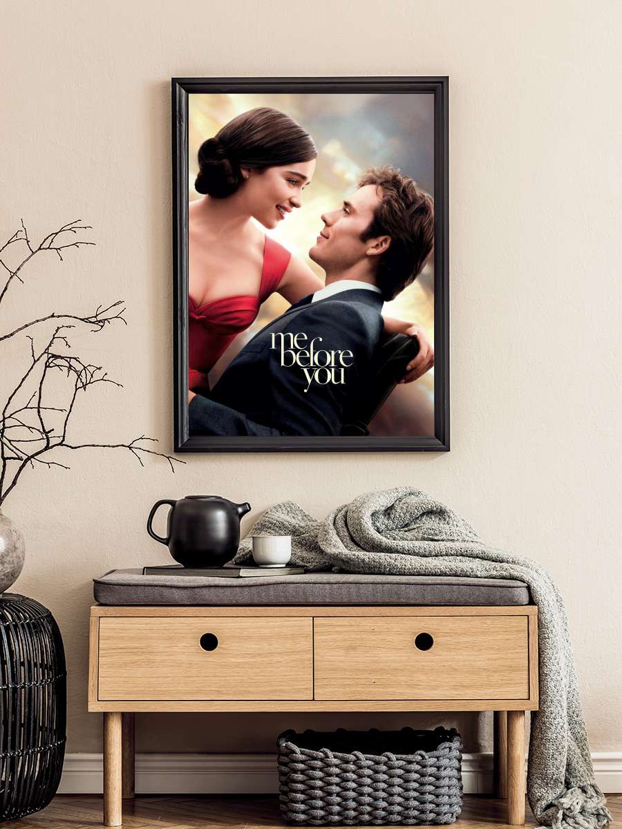 Senden Önce Ben - Me Before You Film Tablo Siyah Çerçeveli Film Poster Afiş Tablo