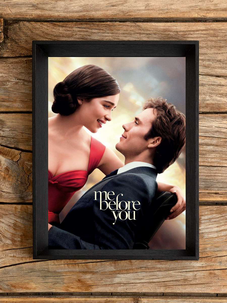 Senden Önce Ben - Me Before You Film Tablo Siyah Çerçeveli Film Poster Afiş Tablo