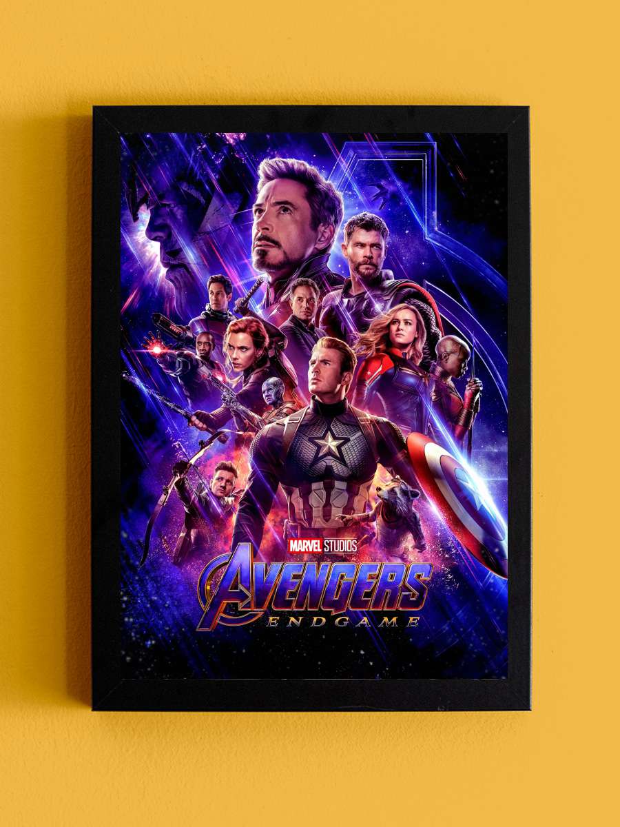 Avengers: Endgame Film Tablo Siyah Çerçeveli Film Poster Afiş Tablo