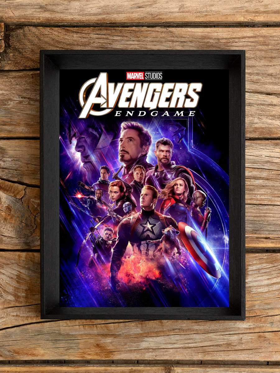 Avengers: Endgame Film Tablo Siyah Çerçeveli Film Poster Afiş Tablo