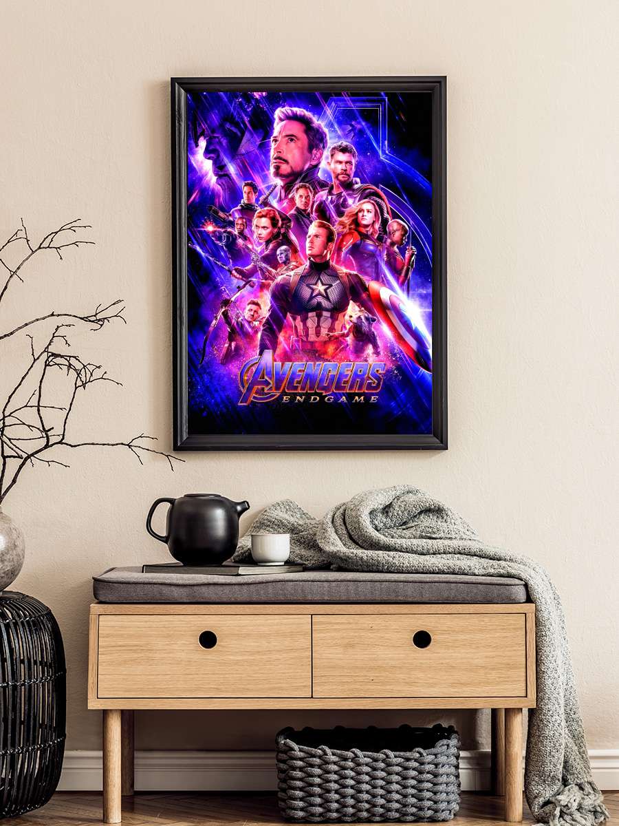 Avengers: Endgame Film Tablo Siyah Çerçeveli Film Poster Afiş Tablo