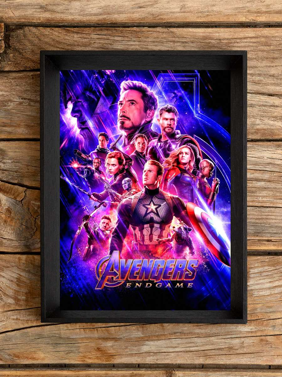 Avengers: Endgame Film Tablo Siyah Çerçeveli Film Poster Afiş Tablo