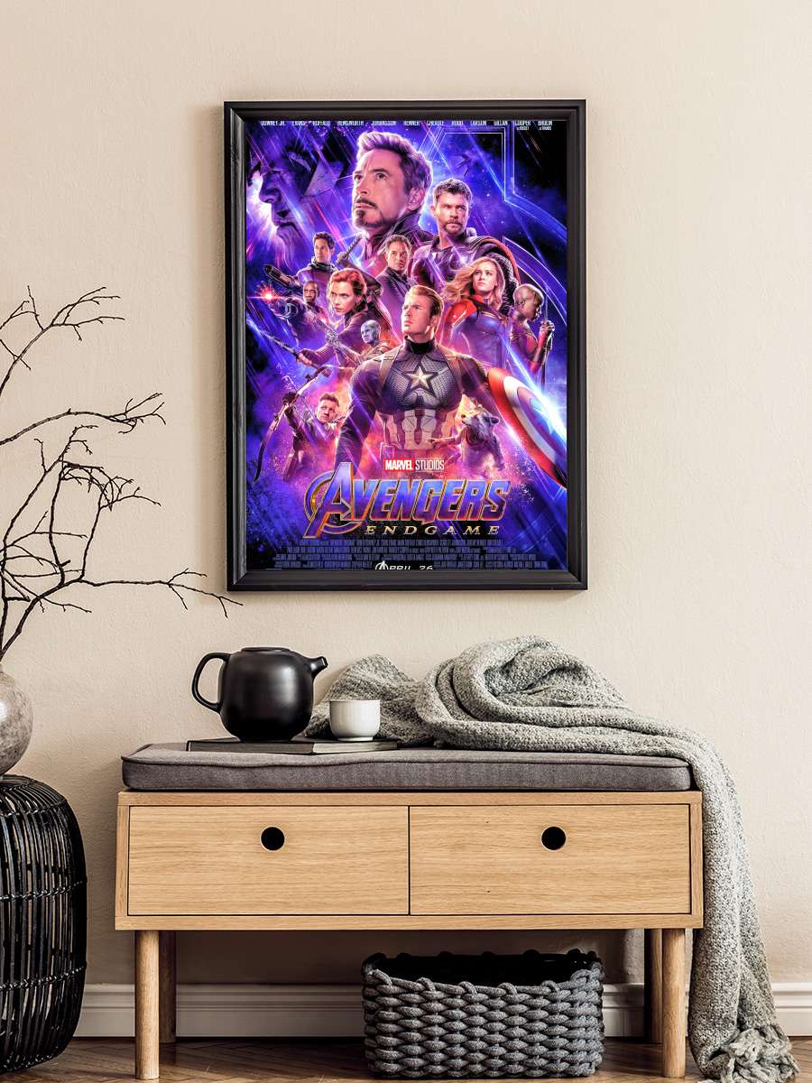 Avengers: Endgame Film Tablo Siyah Çerçeveli Film Poster Afiş Tablo