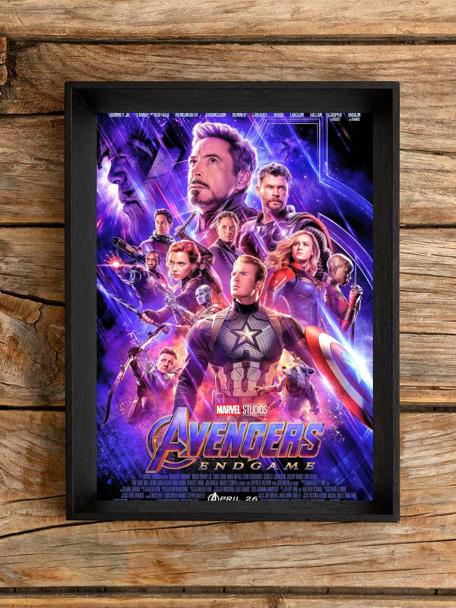 Avengers: Endgame Film Tablo Siyah Çerçeveli Film Poster Afiş Tablo