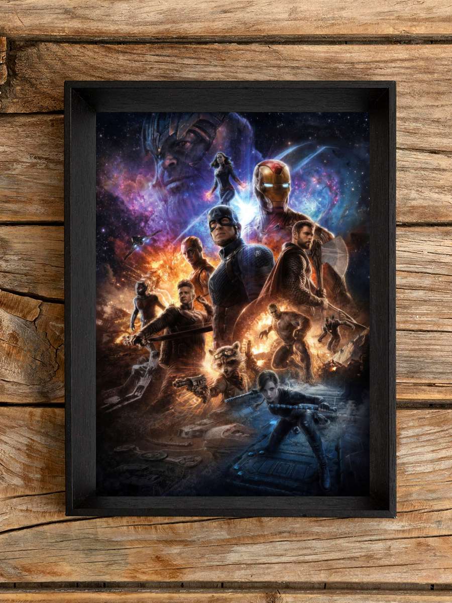 Avengers: Endgame Film Tablo Siyah Çerçeveli Film Poster Afiş Tablo