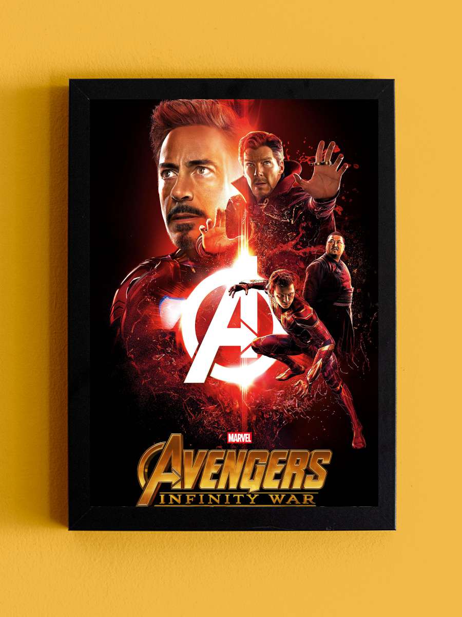 Avengers: Sonsuzluk Savaşı - Avengers: Infinity War Film Tablo Siyah Çerçeveli Film Poster Afiş Tablo