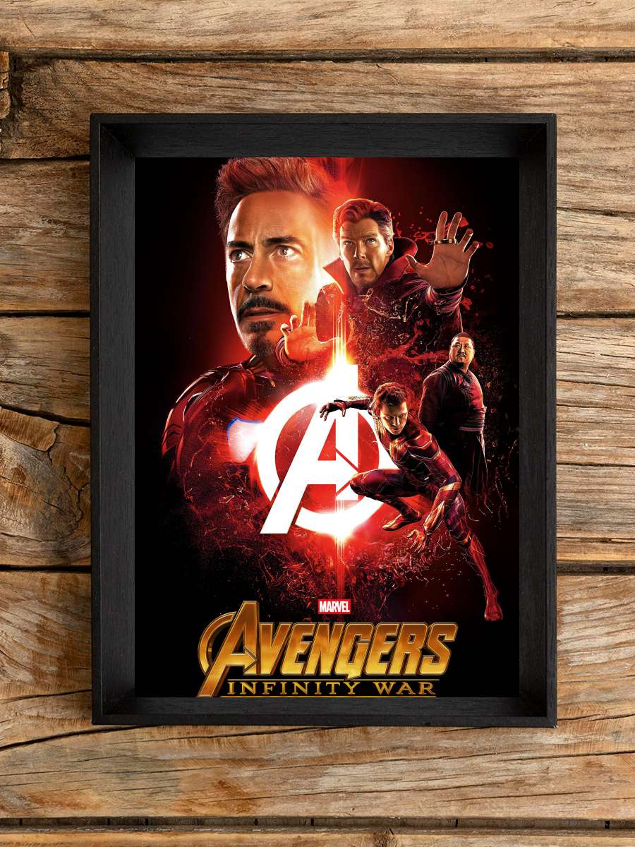 Avengers: Sonsuzluk Savaşı - Avengers: Infinity War Film Tablo Siyah Çerçeveli Film Poster Afiş Tablo