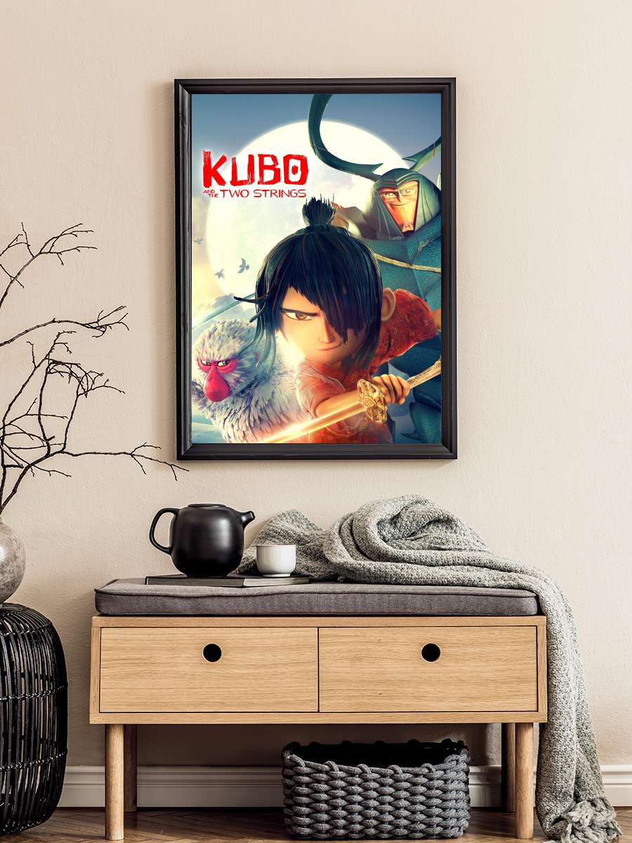 Kubo ve Sihirli Telleri - Kubo and the Two Strings Film Tablo Siyah Çerçeveli Film Poster Afiş Tablo