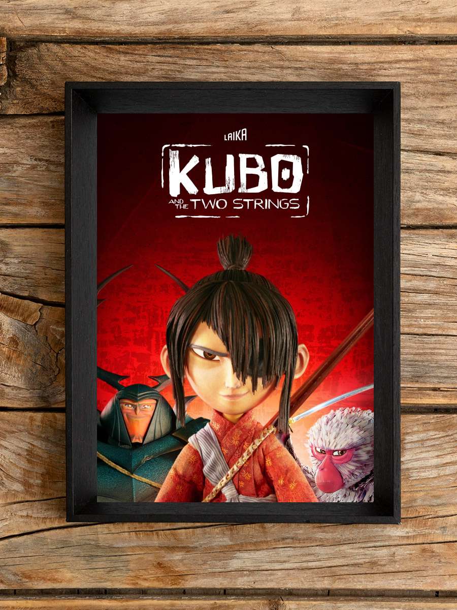 Kubo ve Sihirli Telleri - Kubo and the Two Strings Film Tablo Siyah Çerçeveli Film Poster Afiş Tablo