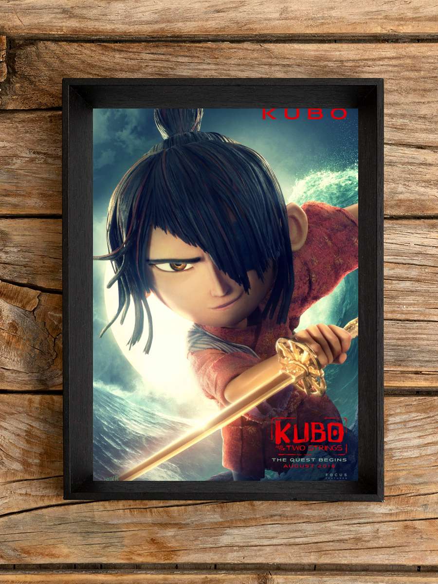 Kubo ve Sihirli Telleri - Kubo and the Two Strings Film Tablo Siyah Çerçeveli Film Poster Afiş Tablo