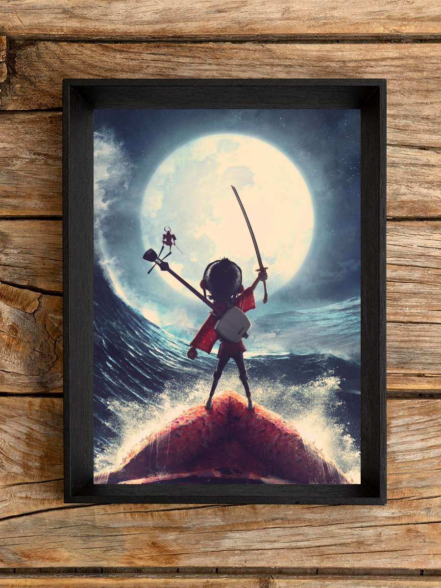 Kubo ve Sihirli Telleri - Kubo and the Two Strings Film Tablo Siyah Çerçeveli Film Poster Afiş Tablo