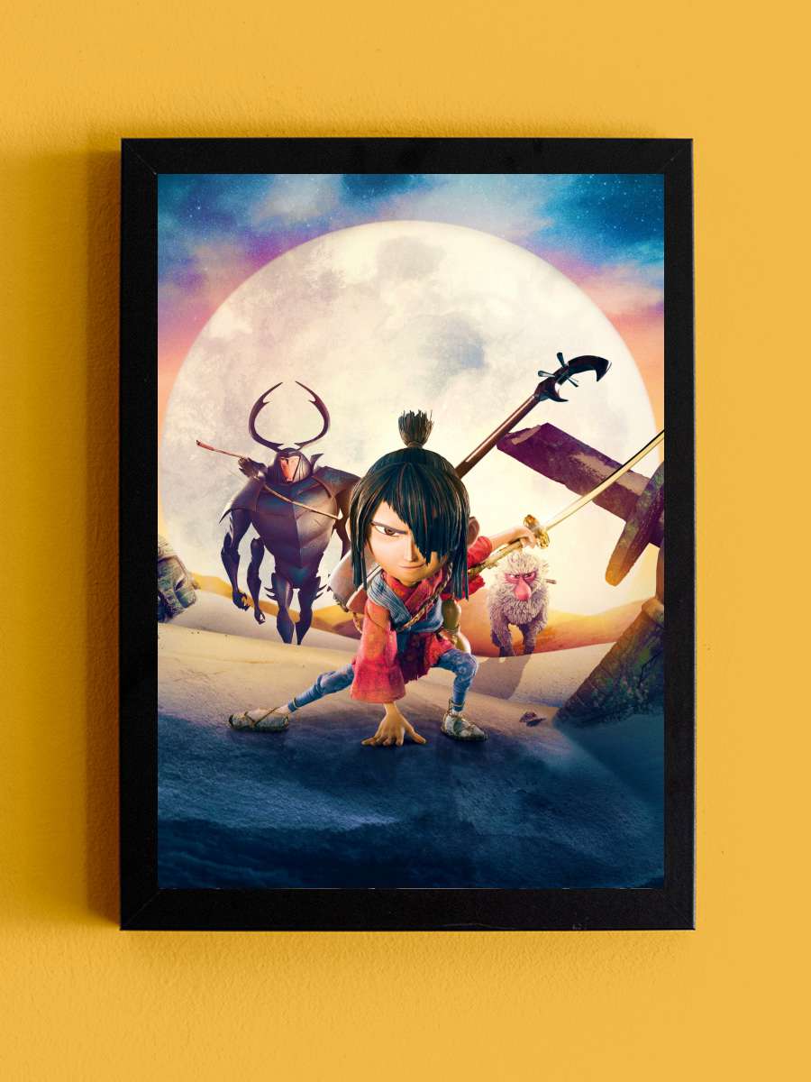 Kubo ve Sihirli Telleri - Kubo and the Two Strings Film Tablo Siyah Çerçeveli Film Poster Afiş Tablo