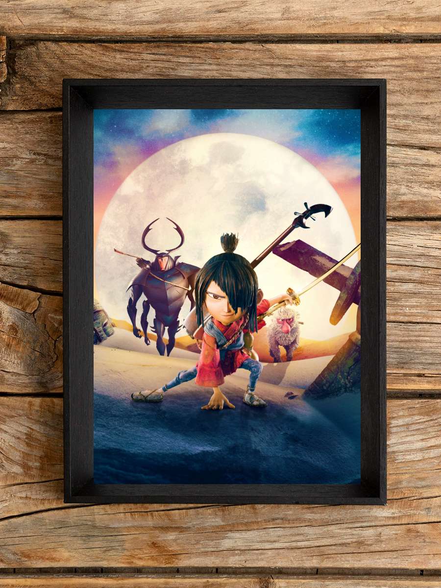 Kubo ve Sihirli Telleri - Kubo and the Two Strings Film Tablo Siyah Çerçeveli Film Poster Afiş Tablo