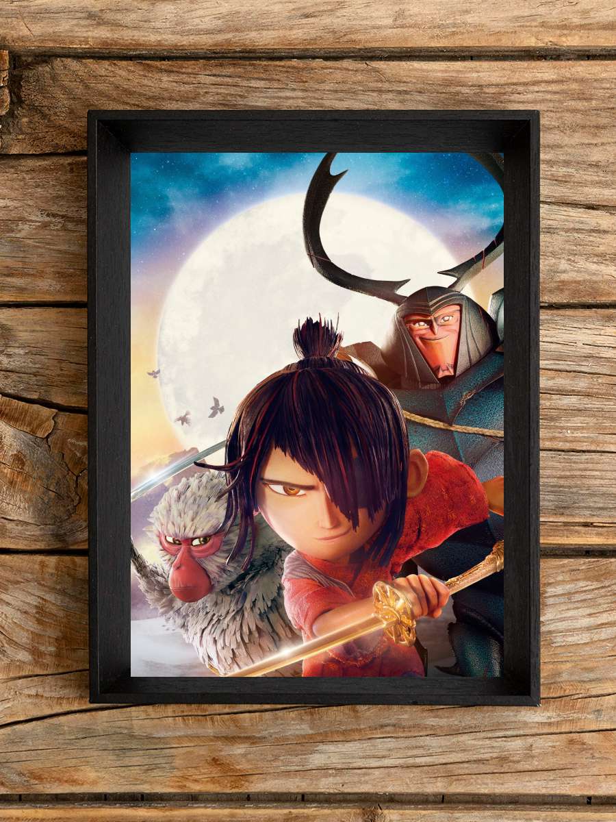 Kubo ve Sihirli Telleri - Kubo and the Two Strings Film Tablo Siyah Çerçeveli Film Poster Afiş Tablo