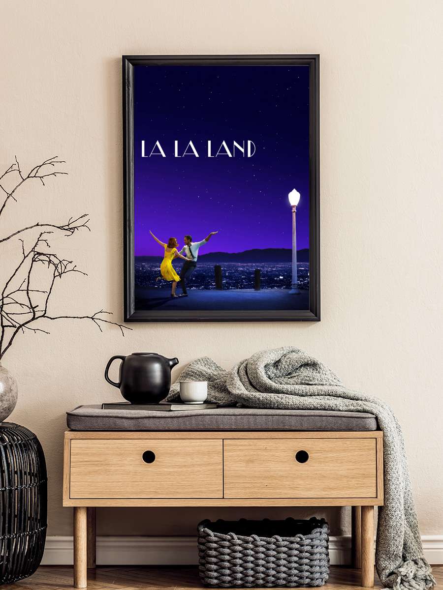 Aşıklar Şehri - La La Land Film Tablo Siyah Çerçeveli Film Poster Afiş Tablo