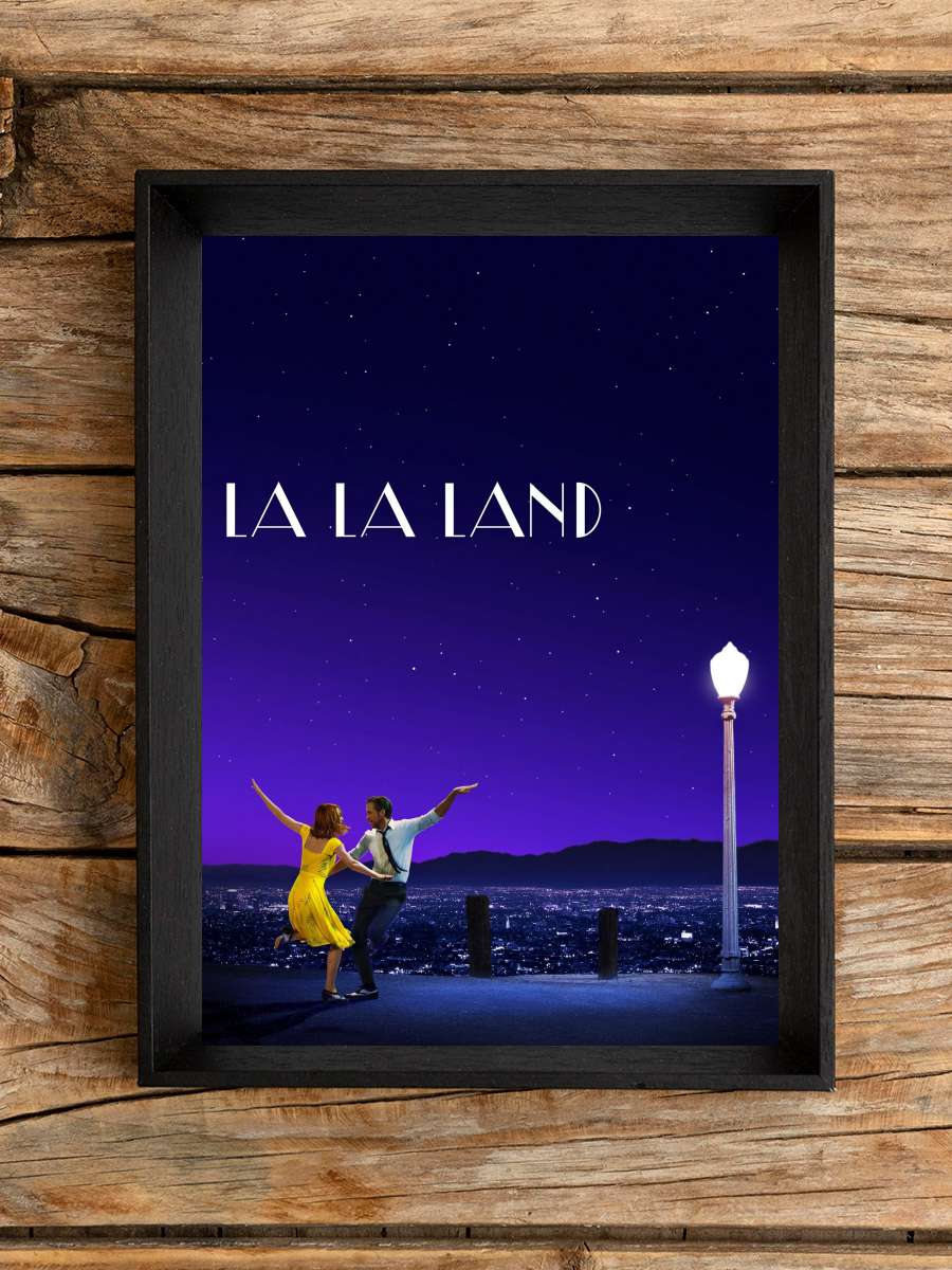 Aşıklar Şehri - La La Land Film Tablo Siyah Çerçeveli Film Poster Afiş Tablo