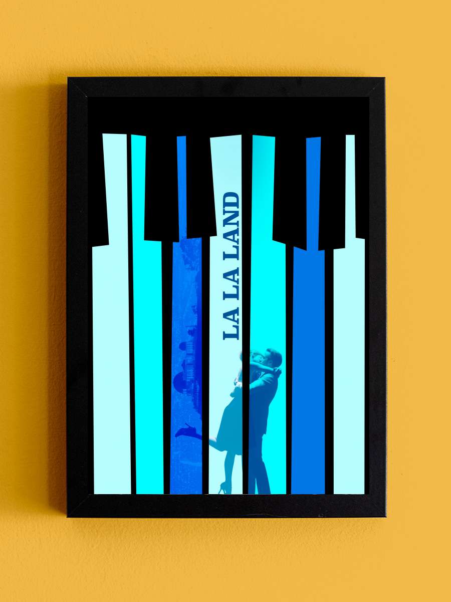 Aşıklar Şehri - La La Land Film Tablo Siyah Çerçeveli Film Poster Afiş Tablo