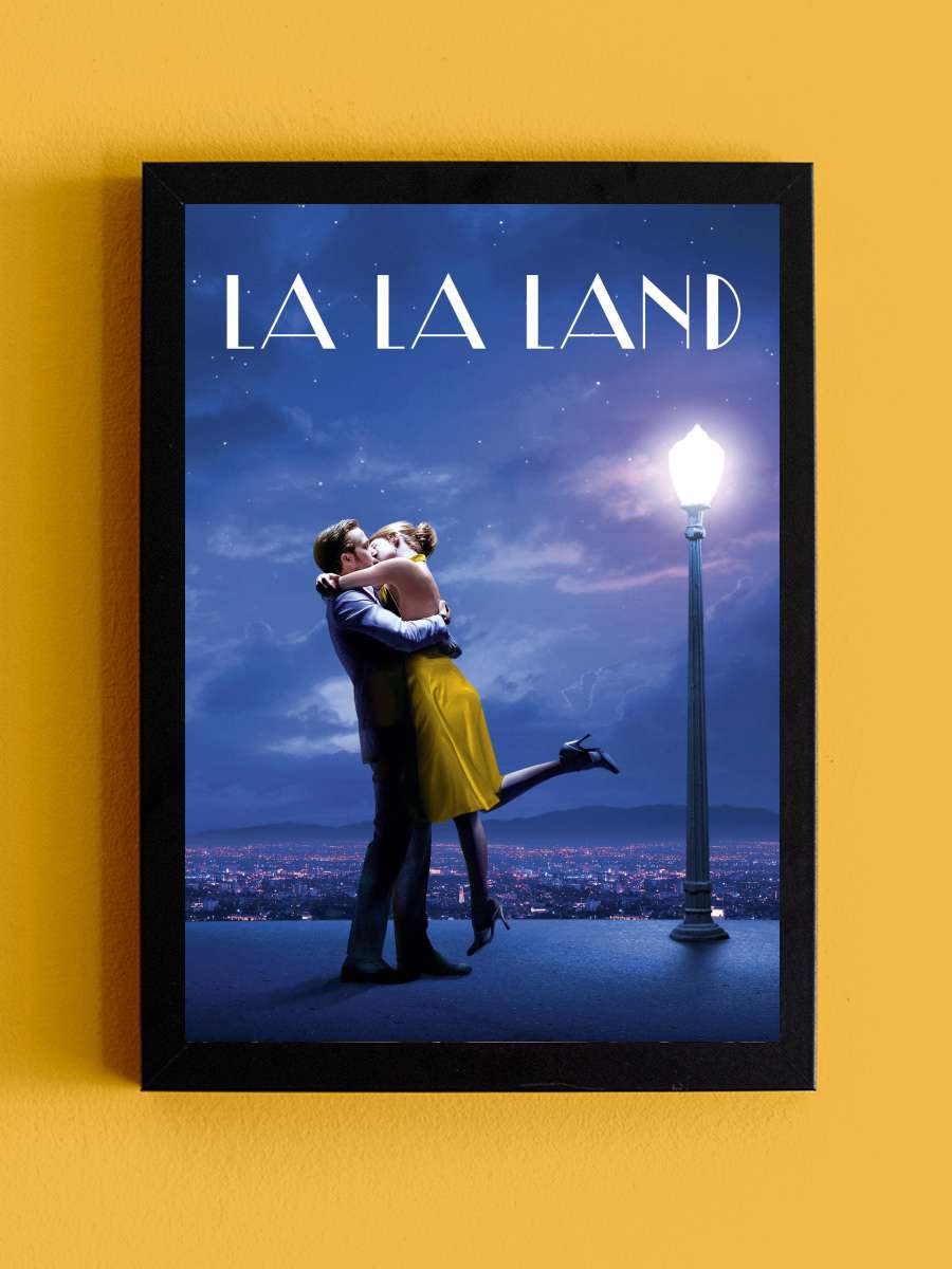 Aşıklar Şehri - La La Land Film Tablo Siyah Çerçeveli Film Poster Afiş Tablo