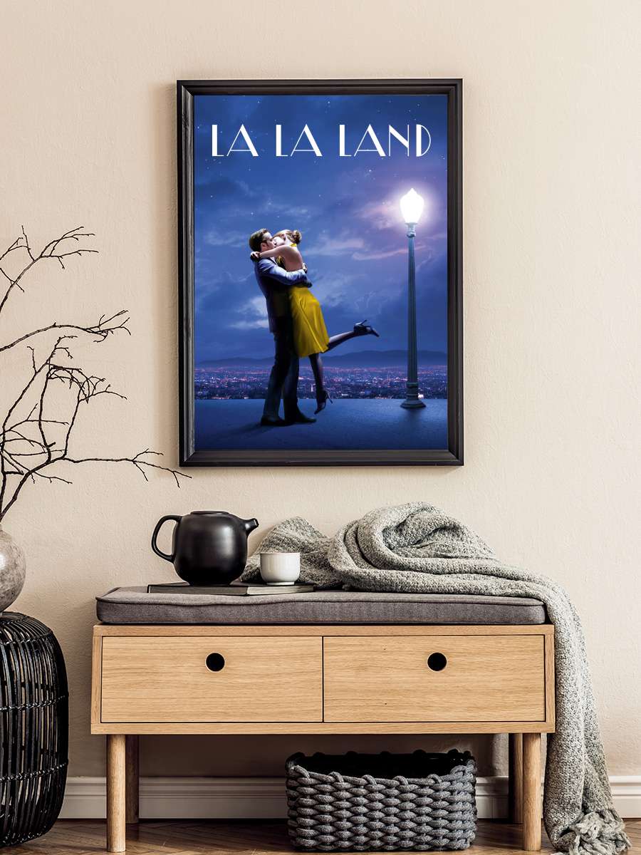 Aşıklar Şehri - La La Land Film Tablo Siyah Çerçeveli Film Poster Afiş Tablo