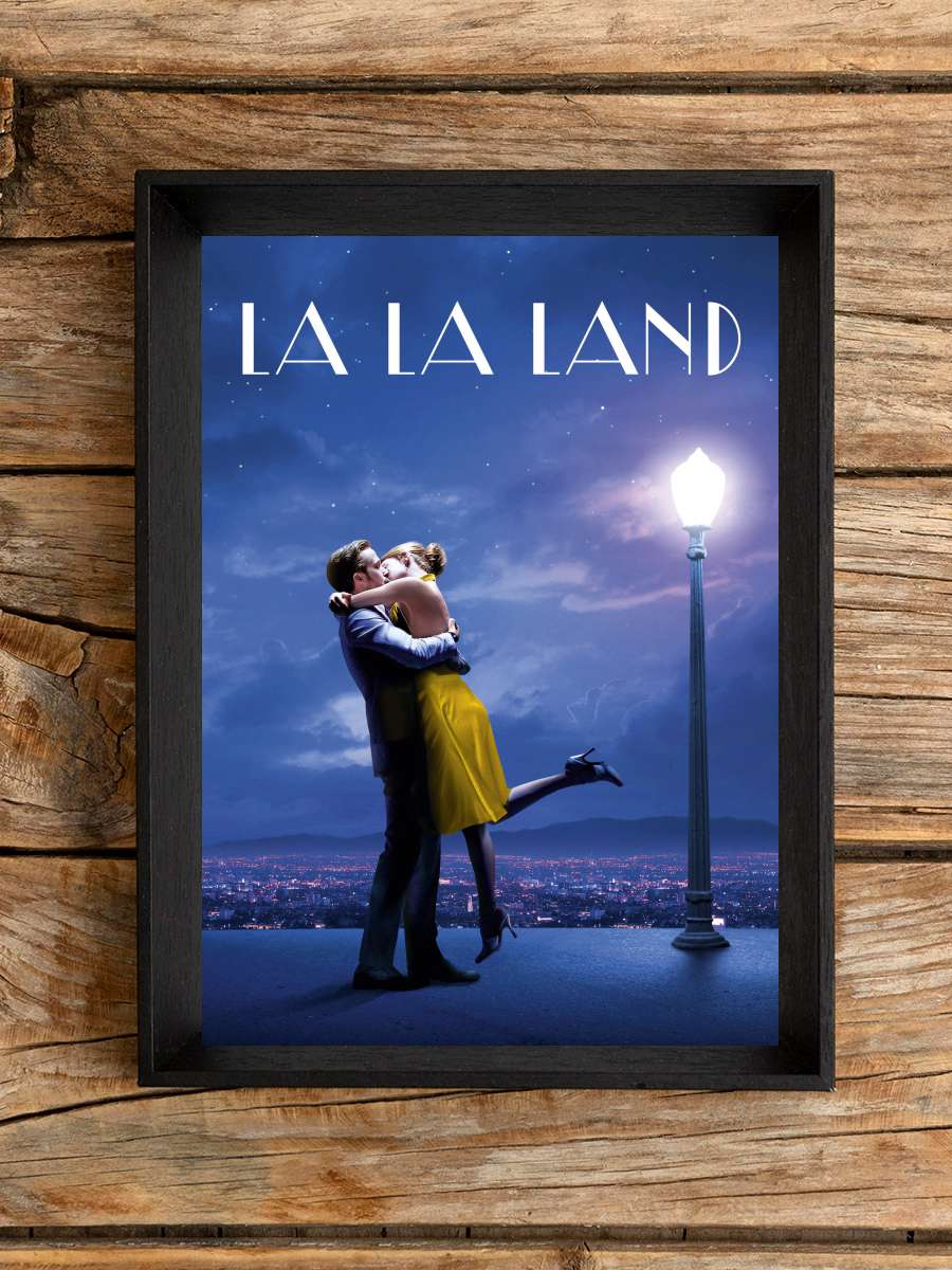 Aşıklar Şehri - La La Land Film Tablo Siyah Çerçeveli Film Poster Afiş Tablo