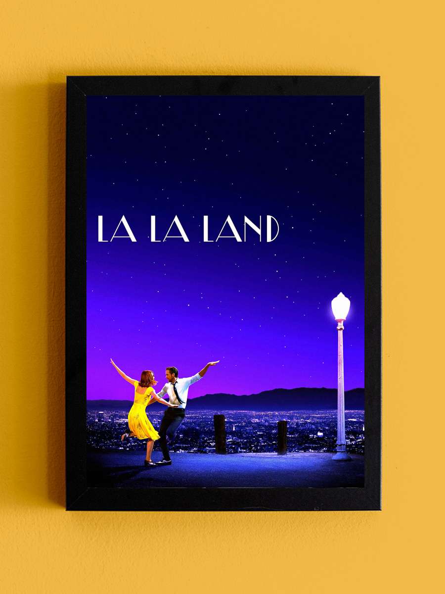 Aşıklar Şehri - La La Land Film Tablo Siyah Çerçeveli Film Poster Afiş Tablo