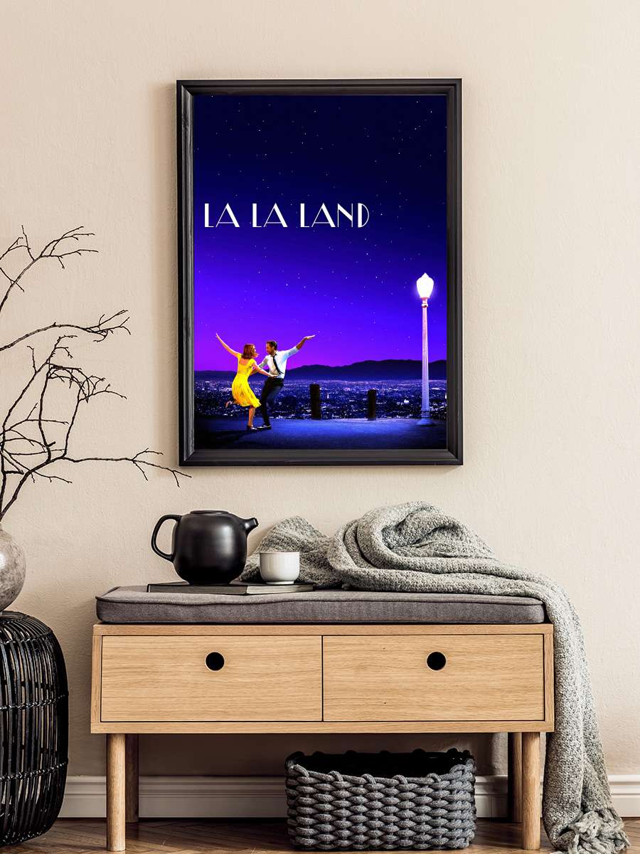 Aşıklar Şehri - La La Land Film Tablo Siyah Çerçeveli Film Poster Afiş Tablo