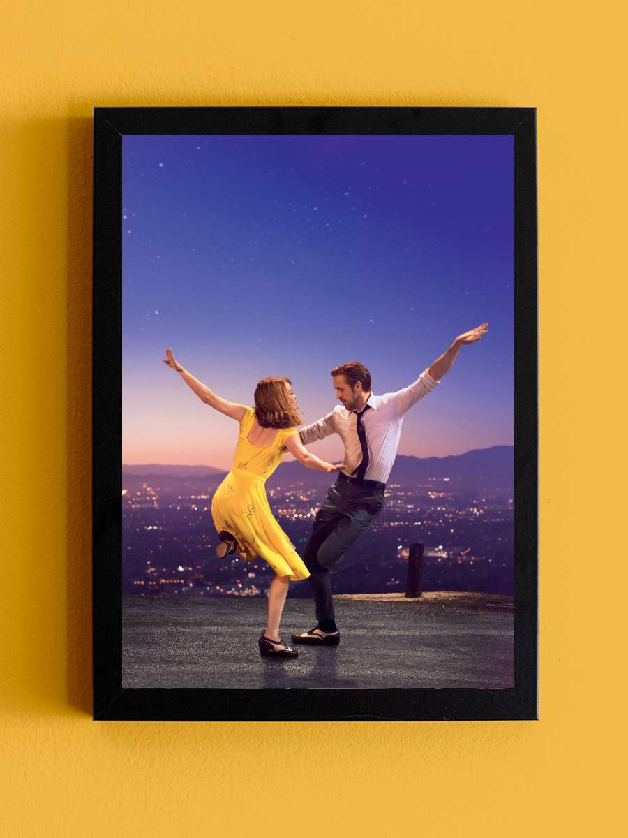 Aşıklar Şehri - La La Land Film Tablo Siyah Çerçeveli Film Poster Afiş Tablo