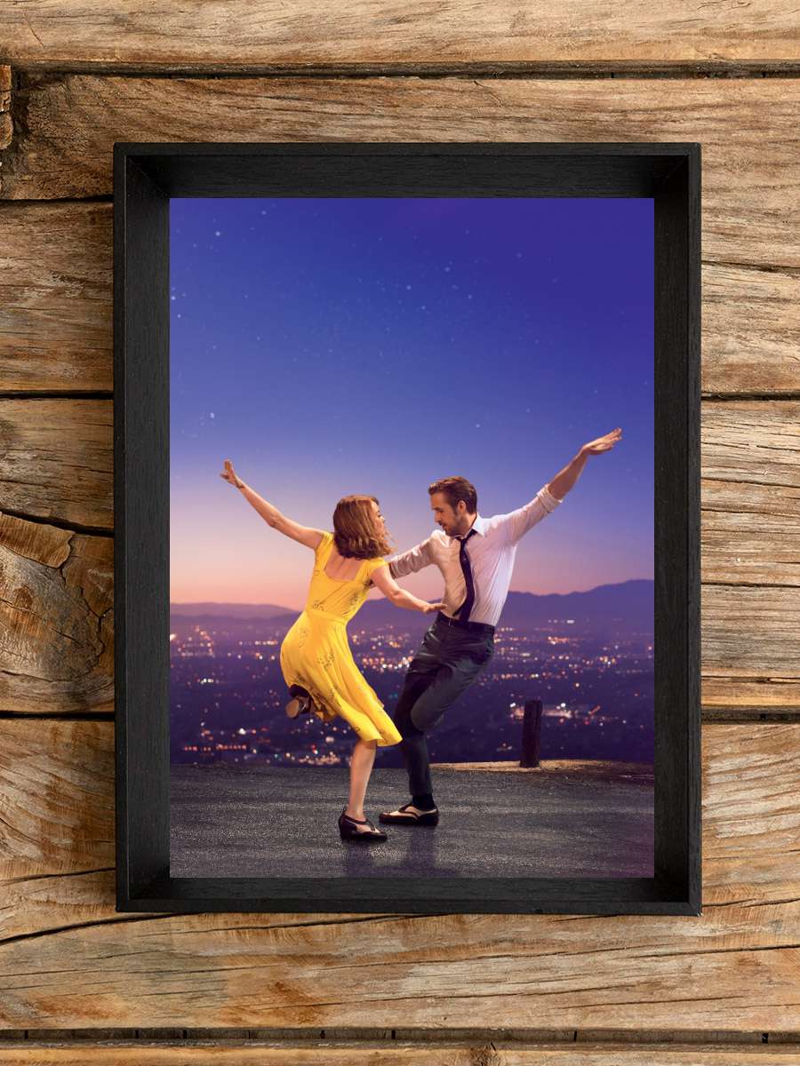 Aşıklar Şehri - La La Land Film Tablo Siyah Çerçeveli Film Poster Afiş Tablo