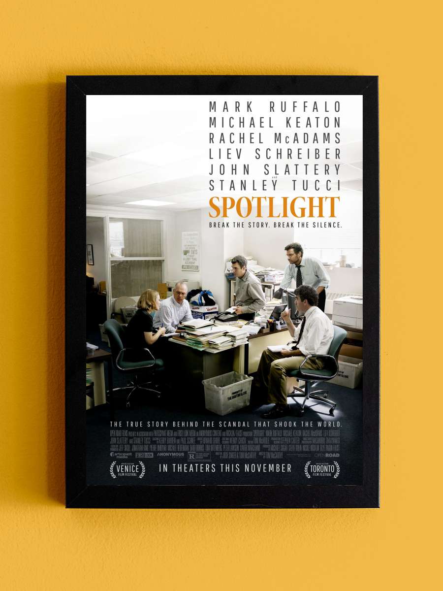 Spotlight Film Tablo Siyah Çerçeveli Film Poster Afiş Tablo