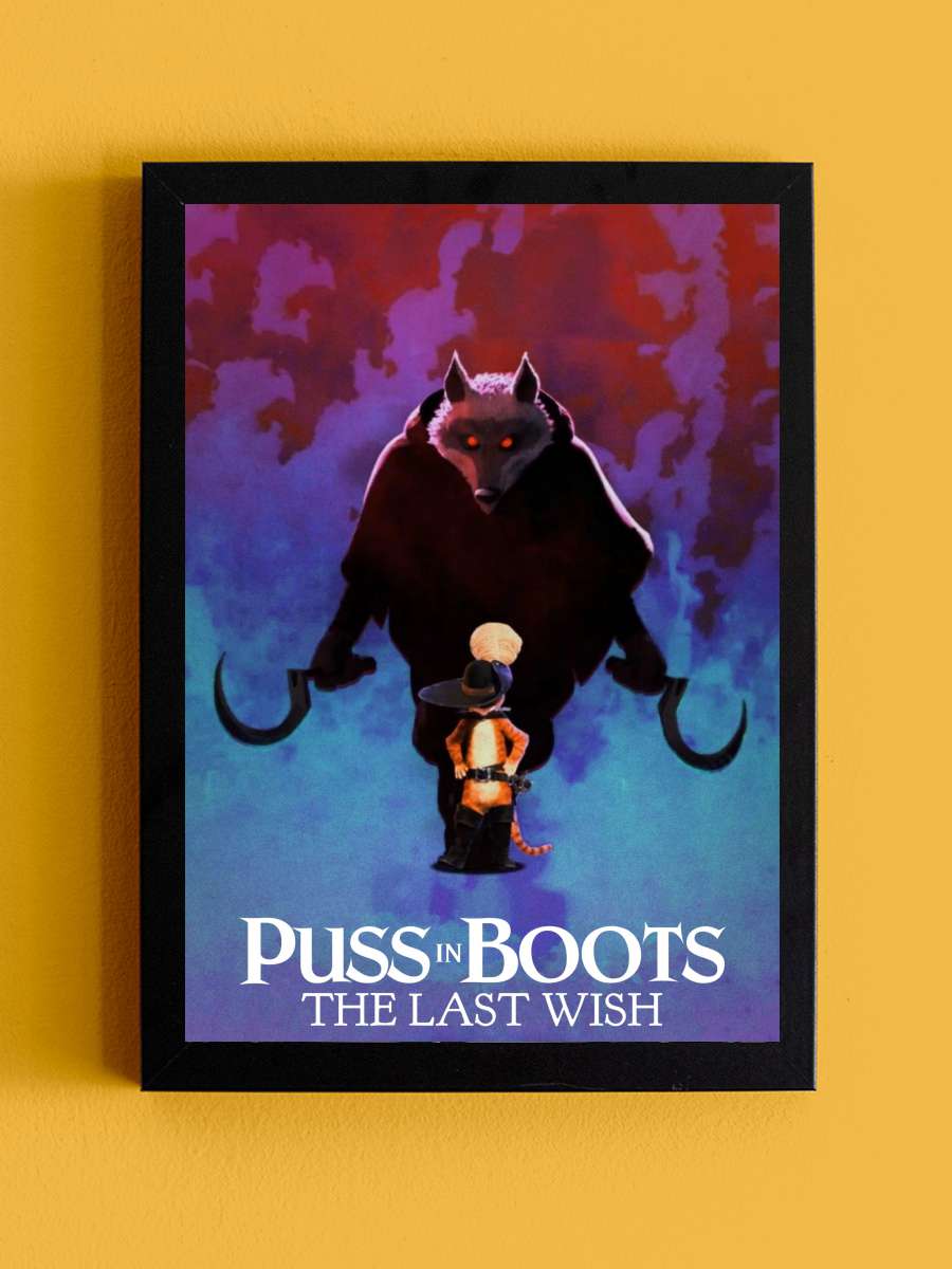 Çizmeli Kedi: Son Dilek - Puss in Boots: The Last Wish Film Tablo Siyah Çerçeveli Film Poster Afiş Tablo