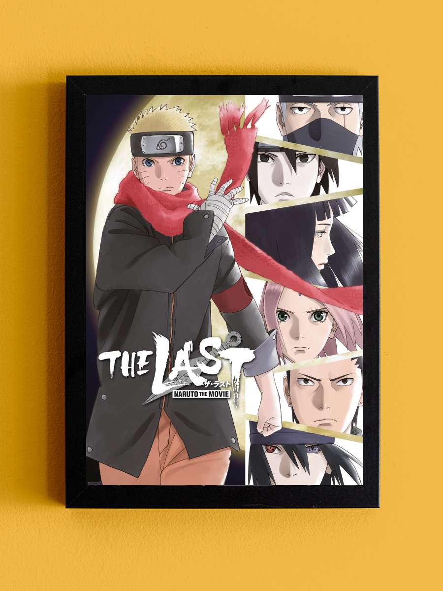 The Last: Naruto the Movie - THE LAST -NARUTO THE MOVIE- Film Tablo Siyah Çerçeveli Film Poster Afiş Tablo