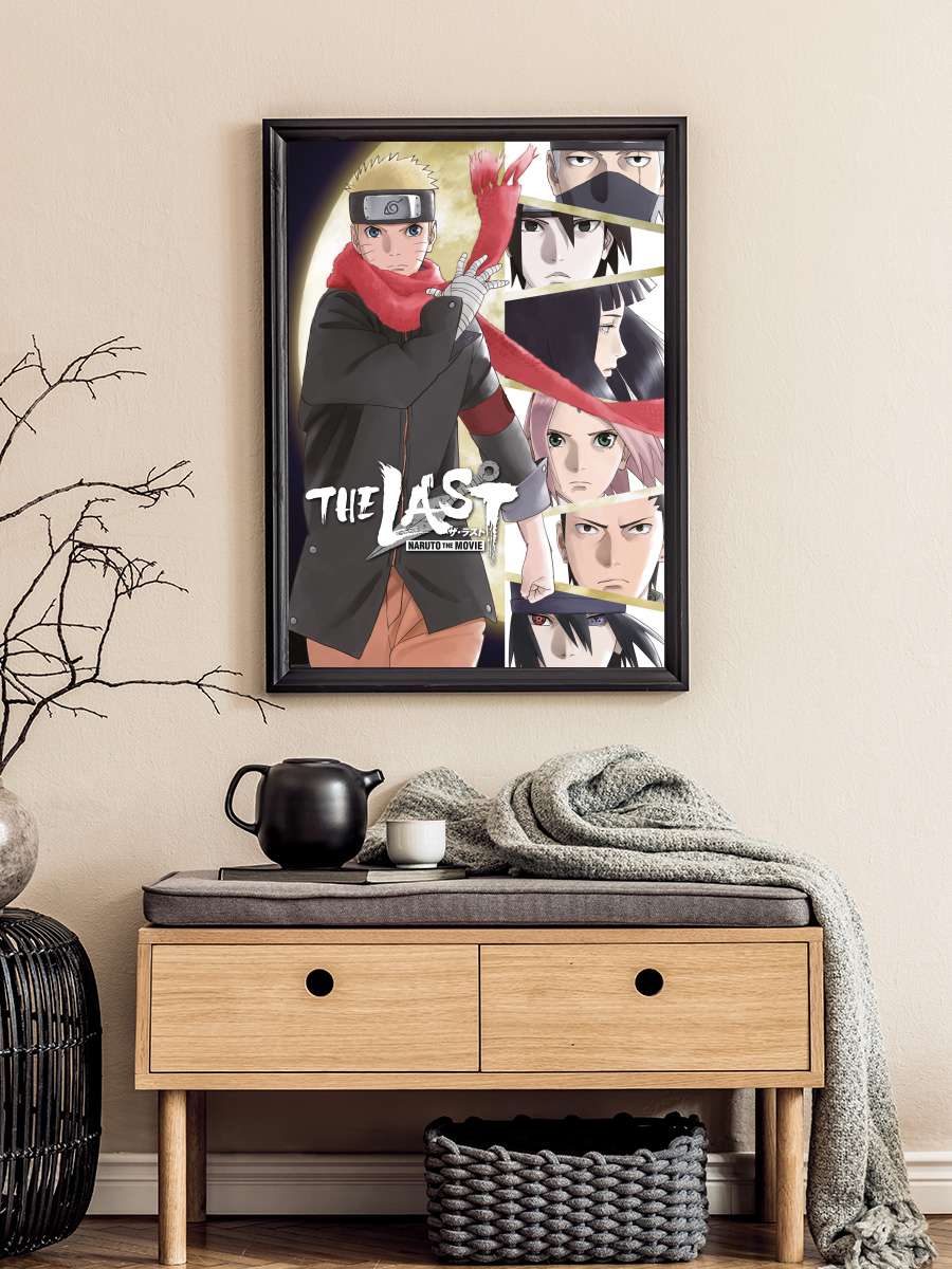 The Last: Naruto the Movie - THE LAST -NARUTO THE MOVIE- Film Tablo Siyah Çerçeveli Film Poster Afiş Tablo